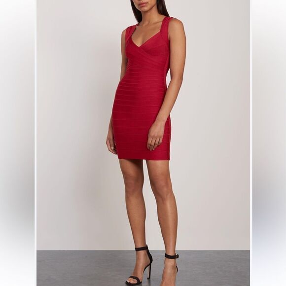 NWT HERVE LEGER Sarai Bandage Mini Dress Black Small - Picture 13 of 16